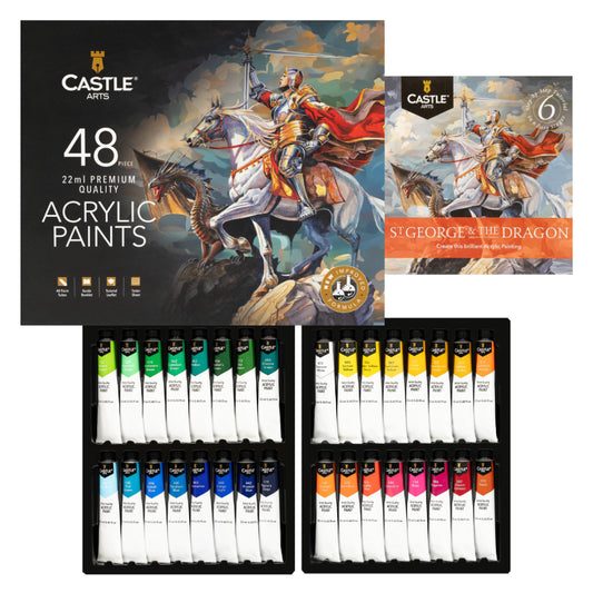 48 Piece Acrylic Paint Set